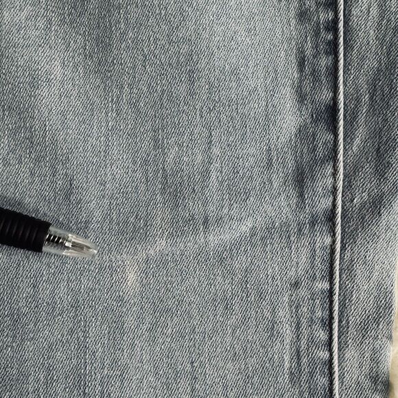 Ettelo High Rise Trouser Jeans 4 (26x28) Blue Light Wash Denim Stretch Womens - Picture 6 of 9